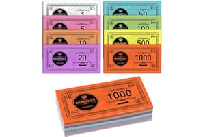 320Pcs Play Money Set - Fake Paper Bills for Board Games, Educational Toy Currency with 8 Denoms ($1-$1000), Opoly Replacemen