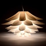 kwmobile Puzzle Lotus Lamp Shade 2-Pack 50cm DIY Pendant or Floor Lamp view 3