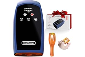 IFGOOOO White Elephant Gifts for Adults - Gifts for Men Women Mom Dad Her Him,Hand Massager with Compression & Heating,Christmas Gifts for Mom(Blue)