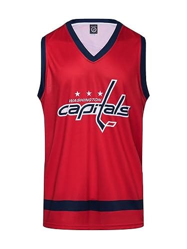 NHL Mens Hockey Tank (Washington Capitals-Away, X-Large) in Saudi
