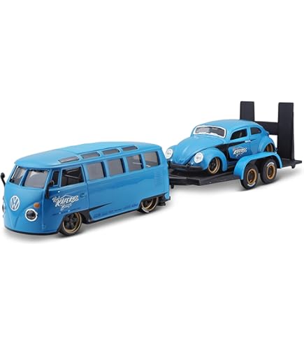 Motormax Volkswagen Type 2 (T1) Camper Van Green and White