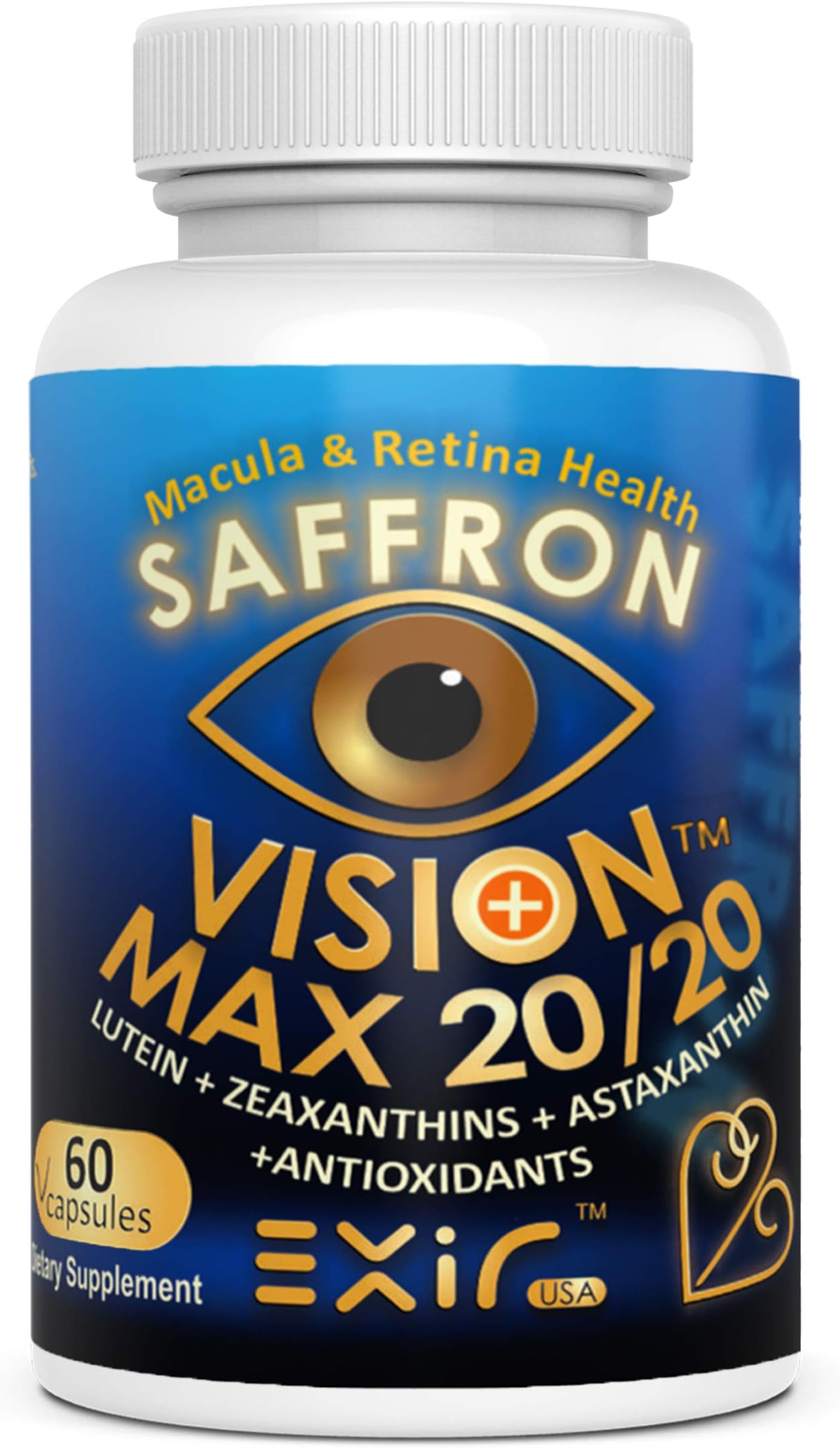 Vision Max 20/20® with Lutein + High Potency Other Carotenoids, Supports Vision Macular Health, 60 Capsules