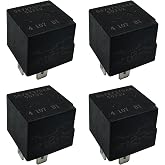 4Pcs Automotive Relay 12VDC 5Pins | 04727370AA, 50732, Replaces 4727370AA 50732 5081 B3 V4-1C-12V