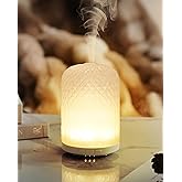 Onaboviva Essential Oil Diffuser – 2.4MHz Ultrasonic Aromatherapy Diffuser, Health Night Light, Timer & Auto Shut-Off, BPA-Free, 120ml Glass Oil Diffuser for Home, Office, Spa, Yoga