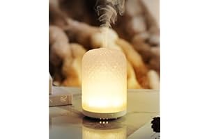 Onaboviva Essential Oil Diffuser – 2.4MHz Ultrasonic Aromatherapy Diffuser, Health Night Light, Timer & Auto Shut-Off, BPA-Free, 120ml Glass Oil Diffuser for Home, Office, Spa, Yoga