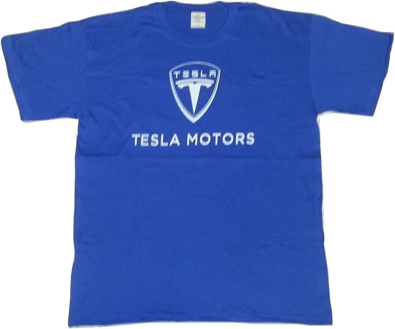 Tesla T-shirt, Tesla Motors Tee XLarge Royal Blue