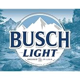 Desperate Enterprises Busch Light Logo Tin Sign - Nostalgic Vintage Metal Wall D&eacute;cor - Made in USA