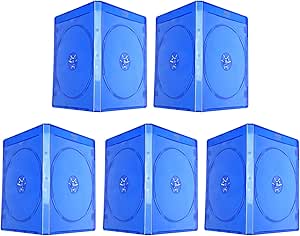 5 unidades Blu Ray Logo 10 mm vacío estuche doble disco CD ...