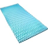 DMI Foam Mattress Topper, Egg Crate Foam Pad, Mattress Pad and Bed Topper for Support, Air Circulation, Pressure Relief and Weight Distribution, Hospital Size Mattress, 33 x 76 x 4 ,Blue