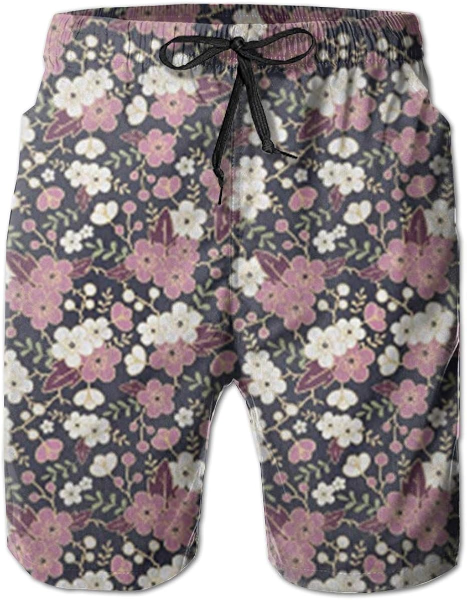 Vintage Flower Shorts Men's Summer 2020 New Casual Printed Youth Sports