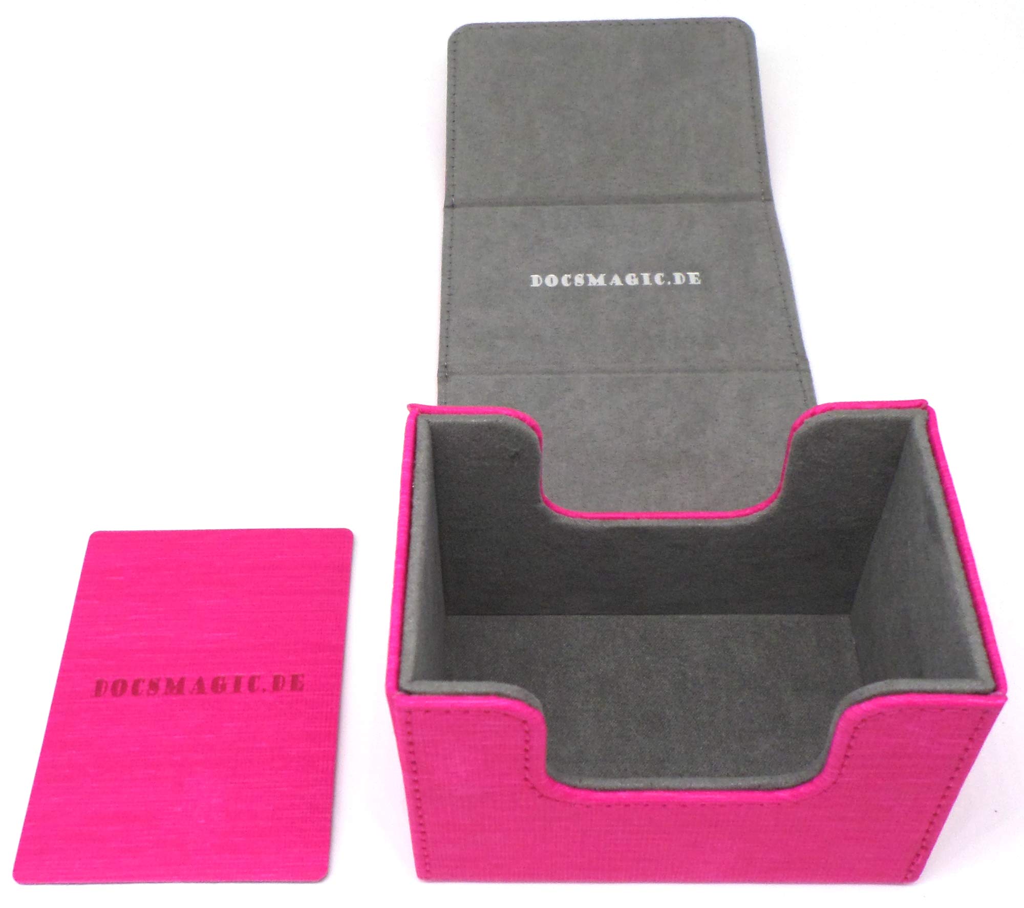 docsmagic.de Premium Magnetic Sideflip Box 80 Pink + Deck Divider - MTG - PKM - YGO