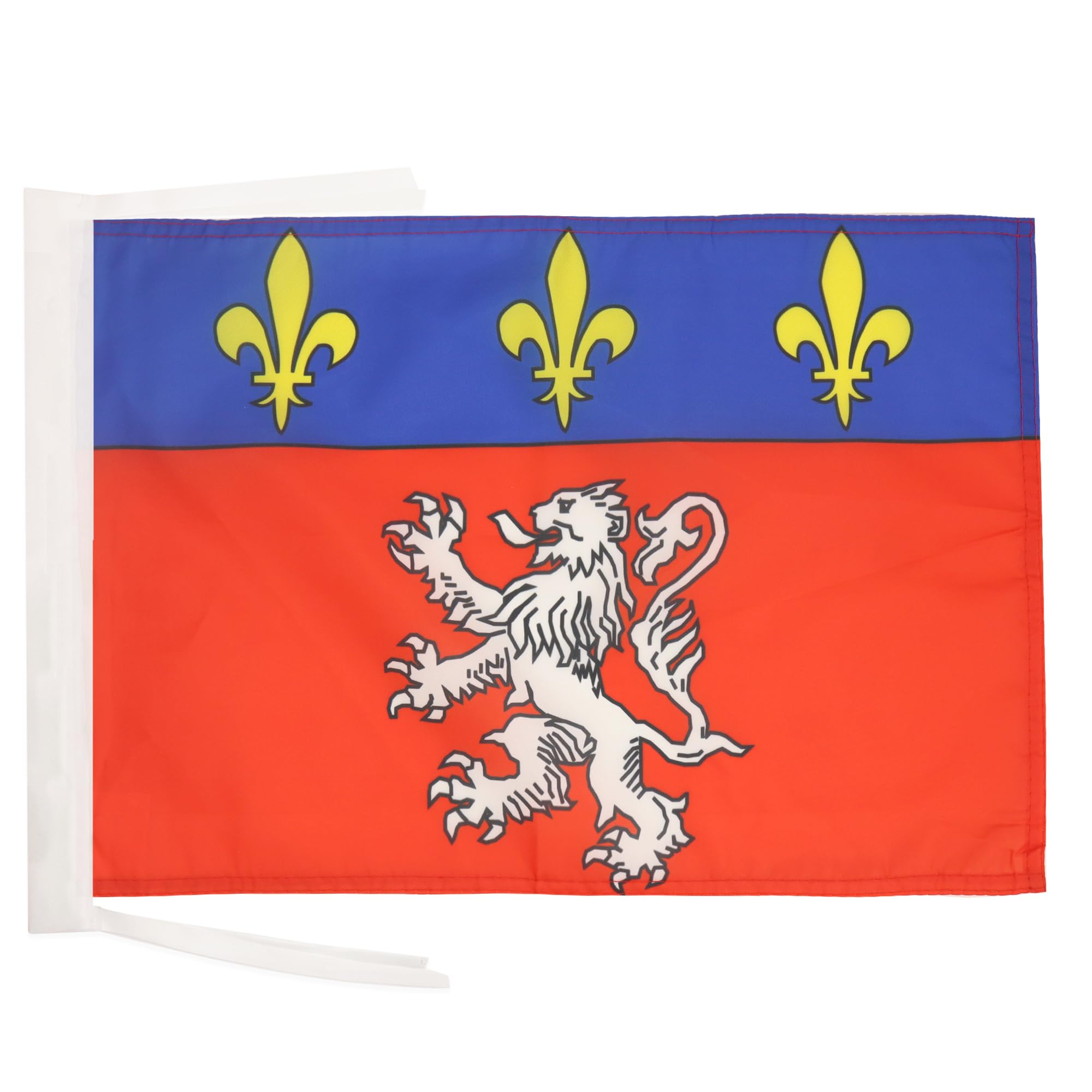 AZ FLAG - French Province of Lyonnais Flag - 18'' x 12'' - 100% Polyester France - Lyon Small Banner with Two Cords - Fade Resistant - Vivid Colors - 18x12 in - 45x30 Cm
