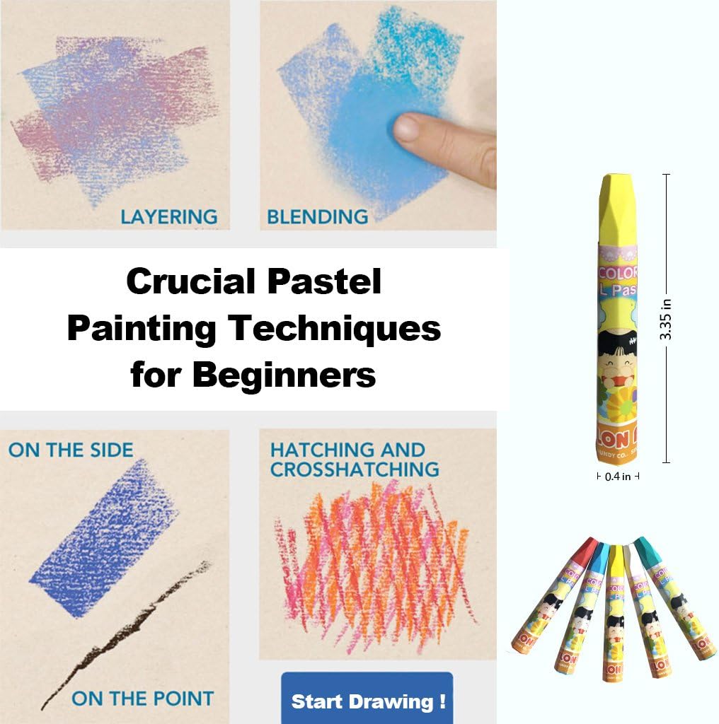 Oil Pastels, Washable Drawing Crayons, Children Drawing Set, Smooth Blending Texture Drawing Supplies, School Art Supplies, Great Gifts for Kids on Christmas (36 Cols Oil Pastels) : Office Products