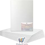 Habercrafts 8 x 10 Inch Canvas Panels, 100% Cotton, Triple Gesso Primed, 10 view 9