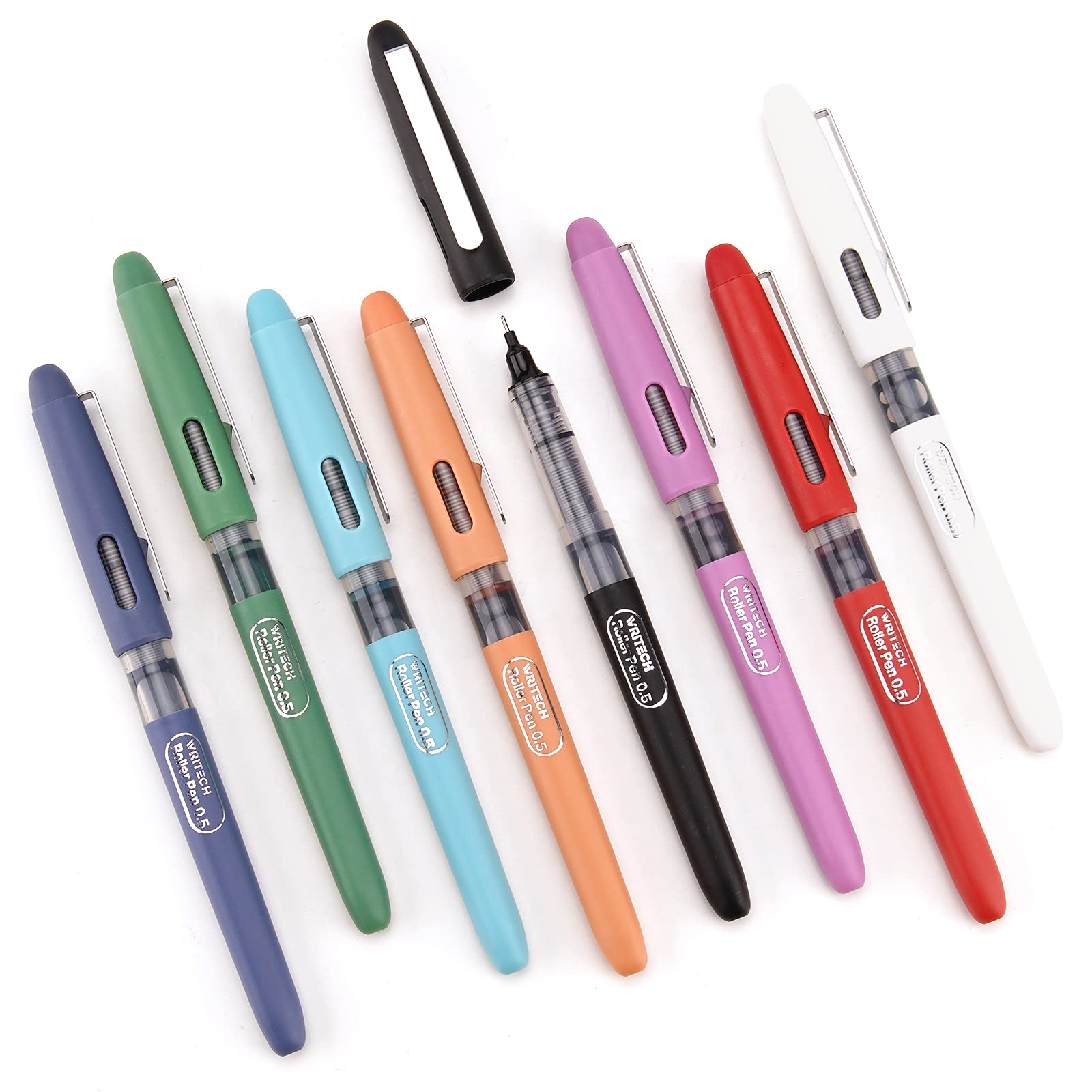 Writech WRITECH Liquid Ink Rollerball, 0.5mm Extra Fine Point, Smooth Writing ...