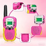 Retevis RA618 Kids Walkie Talkies Pink 8 Channels VOX LED Flashlight 1 Pair view 7