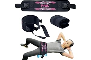 FYGL Hip-Thrust-Belt, Foldable Design, Slip-Resistant Padding, Supports 300 lbs, Ideal for Glutes Training with Dumbbells, Kettlebells & Plates, Great for Gym & Home Hip Thrust Workouts