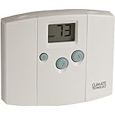 Supco 43054 Digital Wall Thermostat, 45 to 95 Degrees F, 20 to 30 VAC | Designed for Conventional AC Systems and Single Stage Heat Pumps, HVAC Technician Parts and Accessories