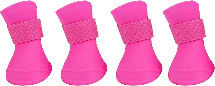 Wags &amp; Wiggles Dog Rain Boots in Pink Dog