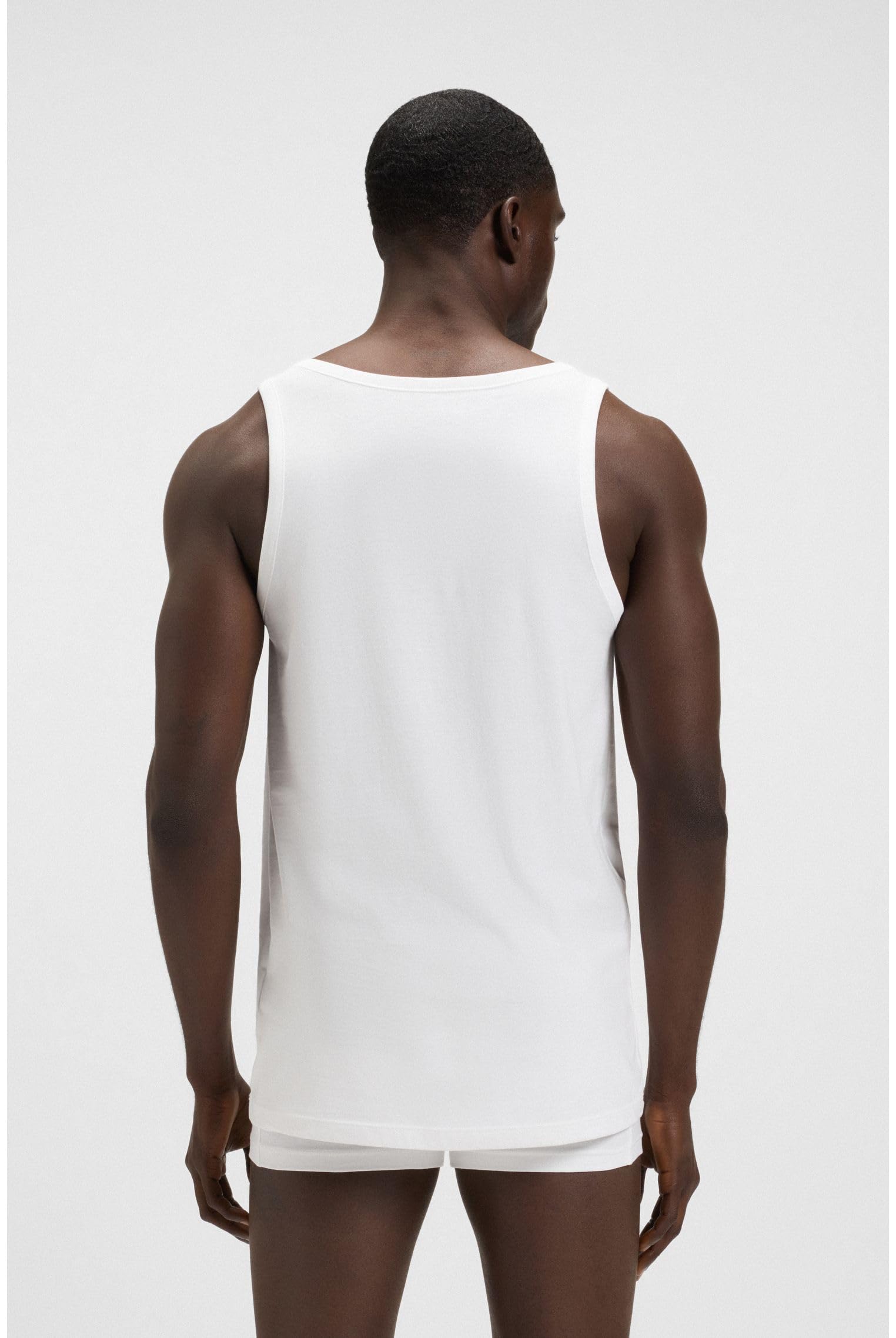 BOSS Herren 3p Co Tank Top, New - White100, L EU 4
