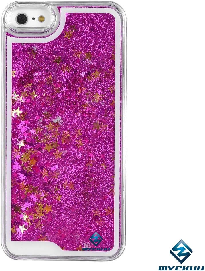 iPhone 6s plus case,iphone 6 plus case, liujie Liquid Cool Quicksand Moving Stars Bling Glitter Floating Dynamic Flowing Case Liquid Cover for Iphone 6s plus 5.5inch (rose)