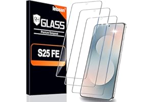 3 Pack Tempered Glass Screen Protector for Samsung Galaxy S25 FE 5G, Ultrasonic Fingerprint Unlock, HD Clear Case Friendly Sc