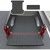 Xipoo 5.7FT Bed Mat Tailgate Mat Compatible with 2019-2026 Dodge Ram 1500 TPE Tailgate Liner Replacement for 2019-2026 Dodge Ram 1500 Accessories(5.7FT Truck Mat+Tailgate Mat)