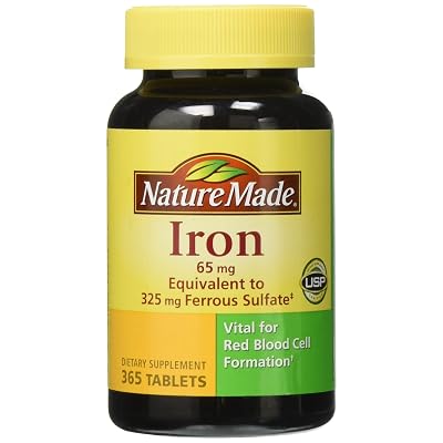 Nature Made Iron 65 mg, 365 Tablets