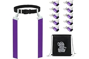 Gameday- Flag Football Set-Complete (10 Player) Flag Belts and Flags Set, (4 Pcs) Agility Cones w/Carry bag