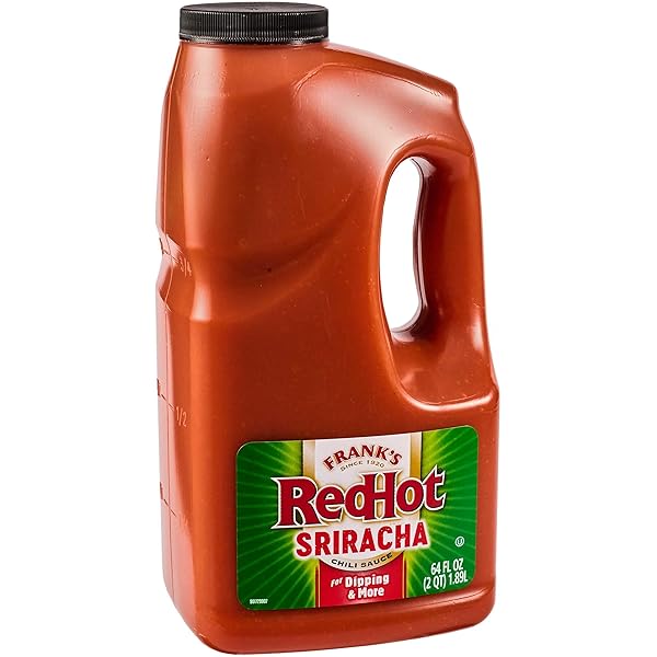 FRANK’S REDHOT SRIRACHA CHILI SAUCE, 0.5 GAL –...