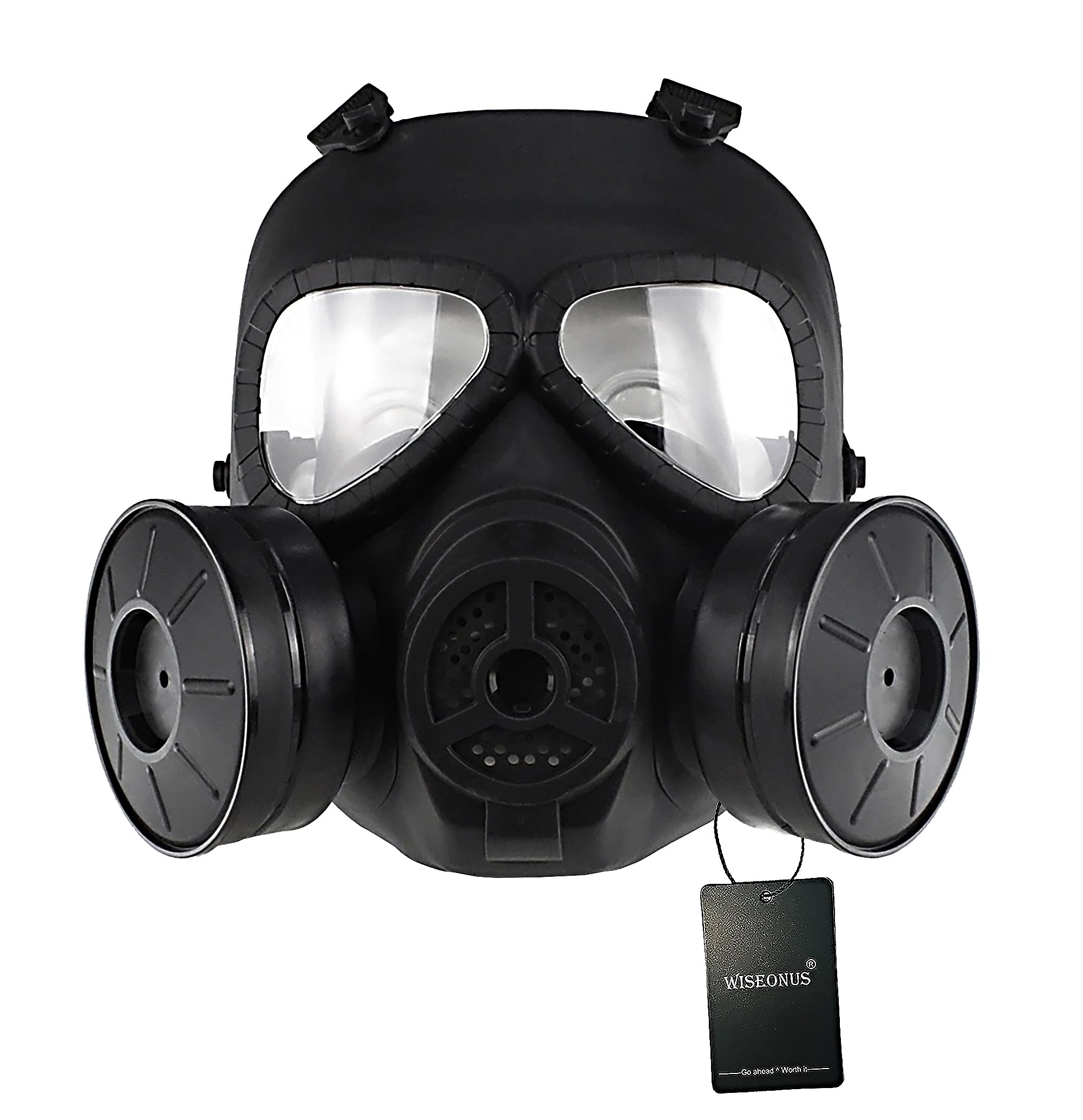 Paintball Mask Tactical Mask Full Face Protection Gear CS game Halloween Cosplay Masks with Double Turbo Fan