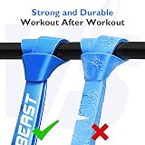 FitBeast Resistance Bands Set 5 Levels 170 lbs with Door Anchor view 5