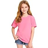 NUMYEAN Girls Short Sleeve T-Shirts Oversize Top Shirt for Tween Girl Trendy Clothes Size 5-14 Years