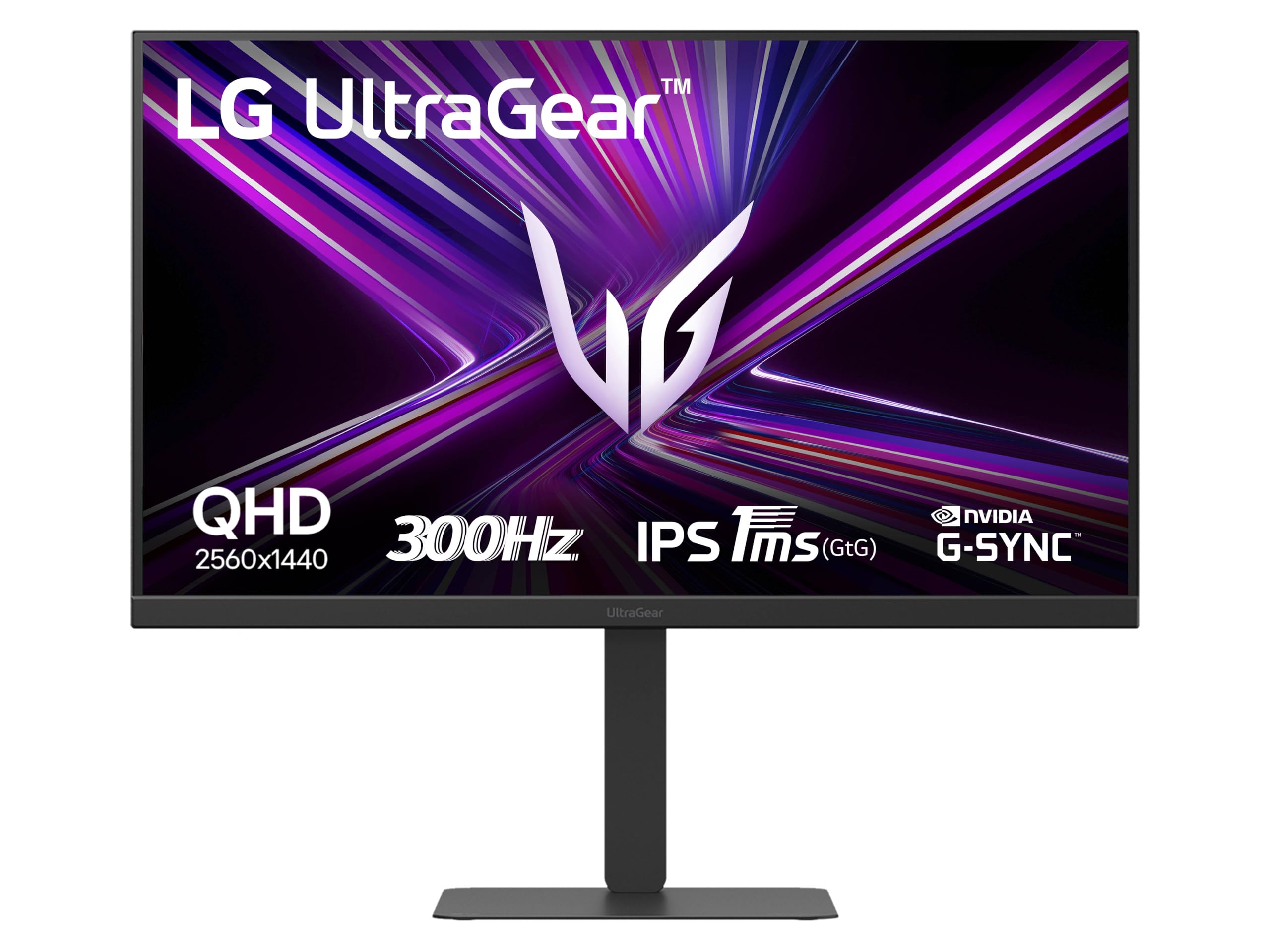 LG UltraGear 27G640A Monitor Gaming 27" IPS QHD (2560x1440), 300Hz, 1ms (GtG), G-Sync, FreeSync Premium, VRR, HDR 400, Speaker Stereo 10W, USB-C (15W), HDMI 2.1, DP, USB, Stand regolabile, Nero