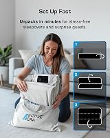 Active Era Luxury Double Inflatable Mattress with Built-in Pump 193x137x36.5cm view 3