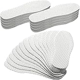 Geyoga 50 Pairs Disposable Shoe Liners Breathable Thin Insoles Disposable Insert Women Replaceable Sweat and Outdoor Barefoot Wood Pulp Shoe Liner for Women Men Hiking Running Boot Sneaker