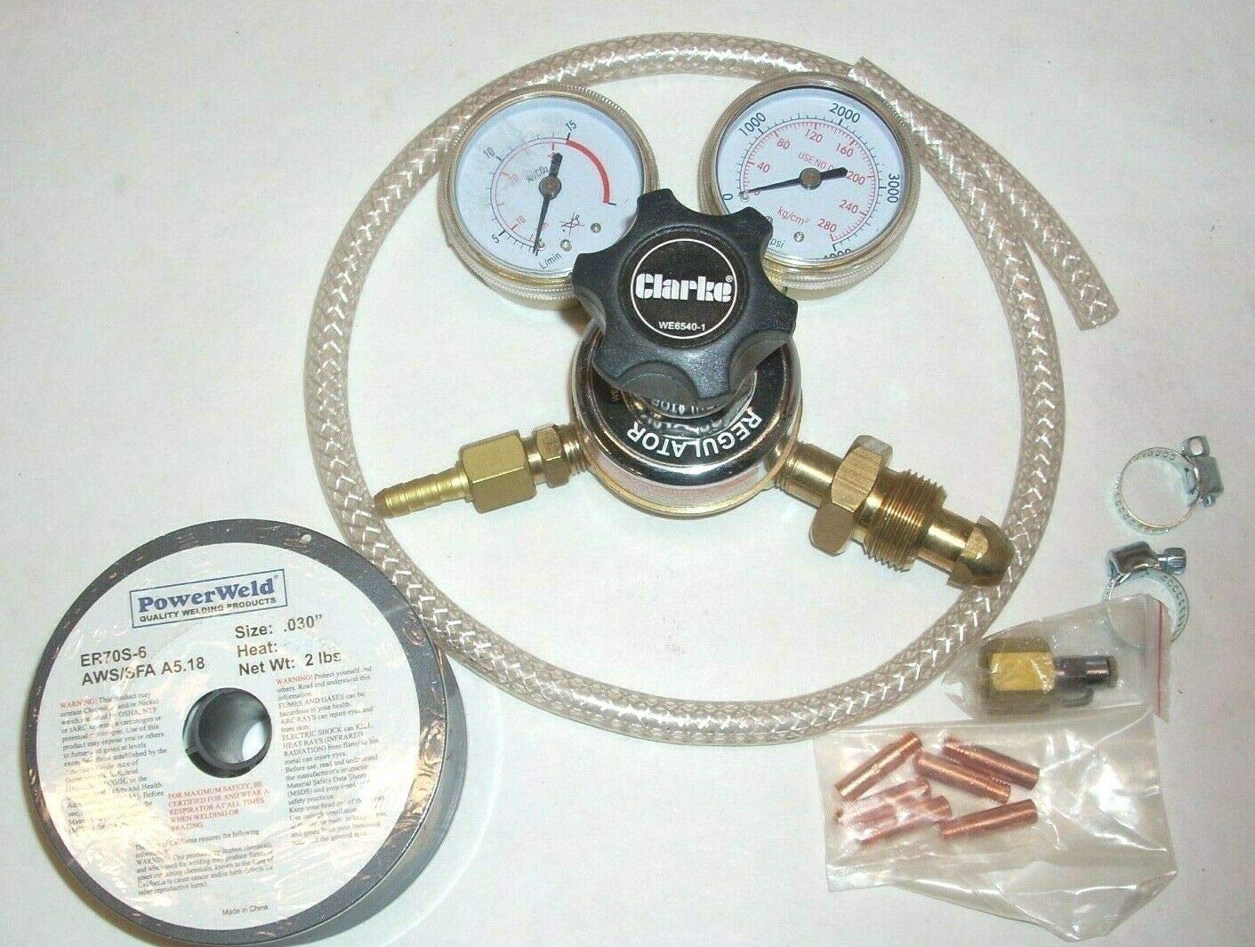 Industrial & Scientific Clarke WE6500 Mig Welding Argon Regulator Start