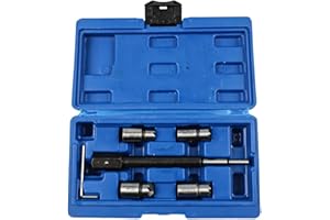 for Diesel Injector Maintenance Carbon Cleaning Tool 5PCS Cutter Kit Compatible with Diesel Cars Flat Angled Reamer