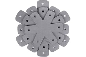 BYKITCHEN Pan Pot Protectors, Set of 12 and 4 Different Sizes, Larger & Thicker Gray Pan Separator Pads, Pan Protectors for Stacking and Protecting Your Cookware