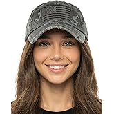 Funky Junque Distressed Vintage Baseball Cap - Embroidered Patch Women's Hat - Holiday, Lifestyle & Patriotic Designs