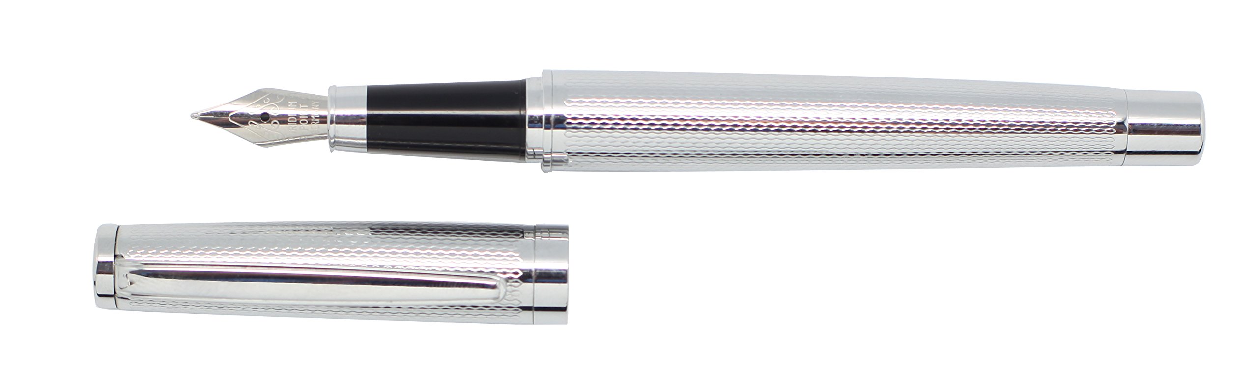 Equinox Presents Fountain Pen-Metal with Grain d'orge Silver