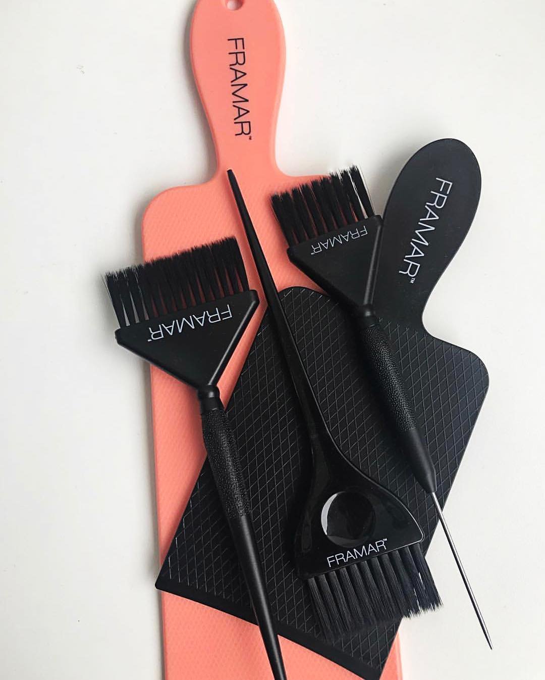Framar Foil/Balayage Board and Paddle Set for Hair Bleach, Hair Dye - Long board and short board – Coloring Set - 2 Pack : Beauty
