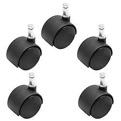 suiwotin 5pcs 1.5 Inch Swivel Caster Wheels, M8
