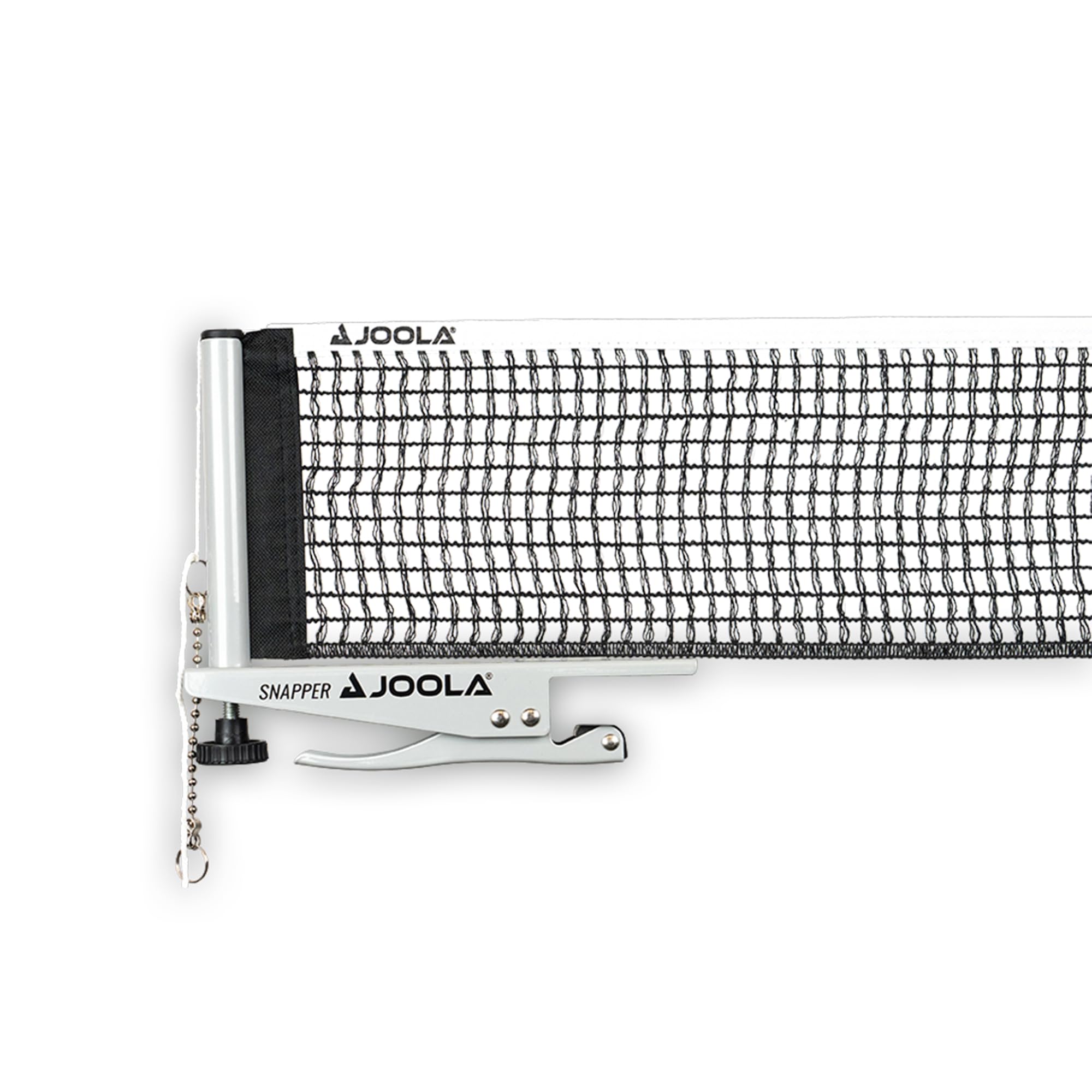 JOOLA - Snapper Professional Table Tennis Post Set Portable and Easy Setup Regulation Size Ping Pong Spring Activated Clamp Net Grey 72"