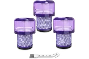 ARTSHU 3 Pack Vacuum Filter Replacement for V11 Animal, V11 Torque Drive, V11 Absolute, V15 Detect Cordless Vacuum, Models Graded SV15, SV14, SV15, SV17, SV22, SV28, Replaces Part # 970013-02