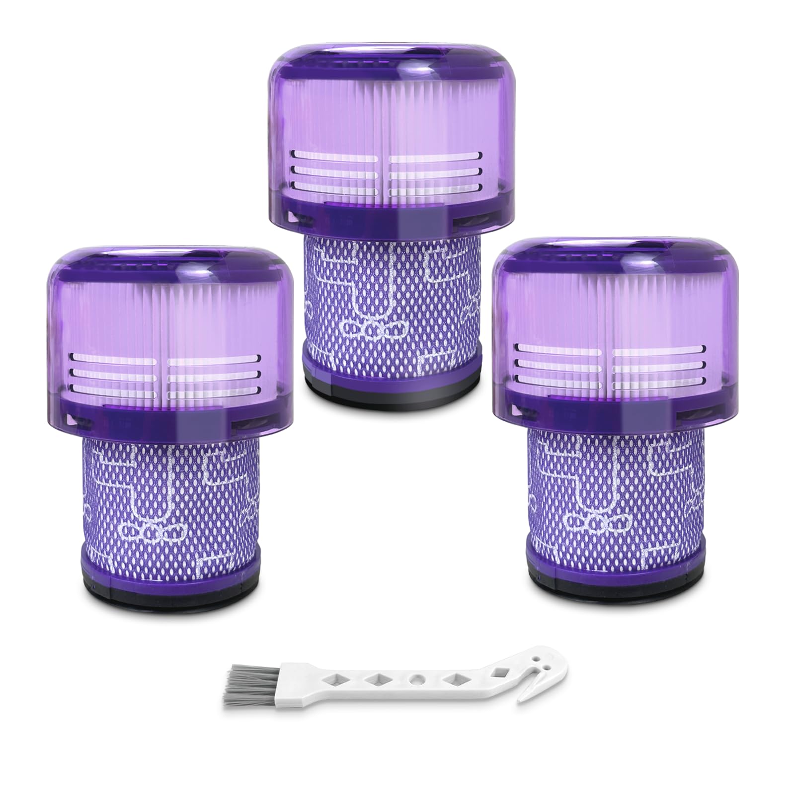 Photo 1 of 3 Pack Vacuum Filter Replacement for V11 Animal, V11 Torque Drive, V11 Absolute, V15 Detect Cordless Vacuum, Models Graded SV15, SV14, SV15, SV17, SV22, SV28, Replaces Part # 970013-02