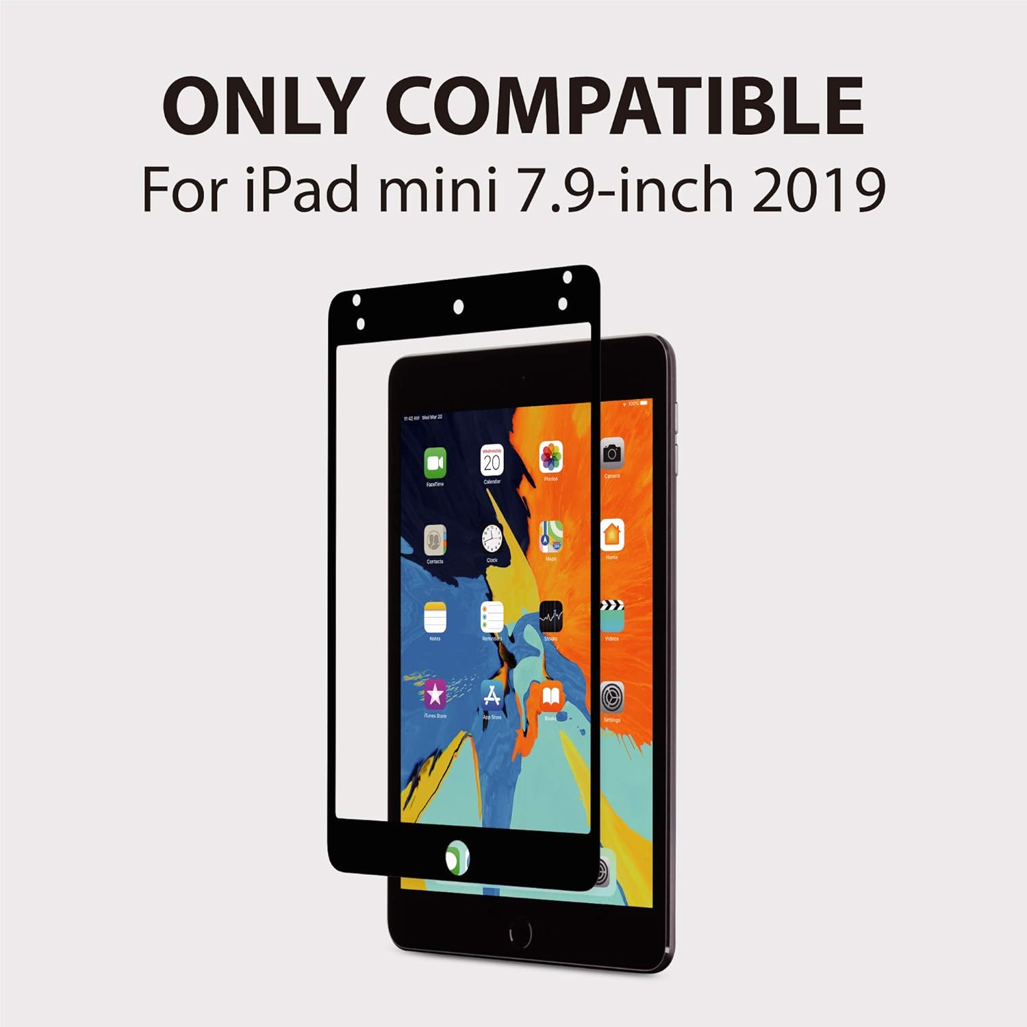 Amazon Com Moshi Ivisor Ag 100 Bubble Free And Washable Screen Protector For Ipad Mini 5 Black