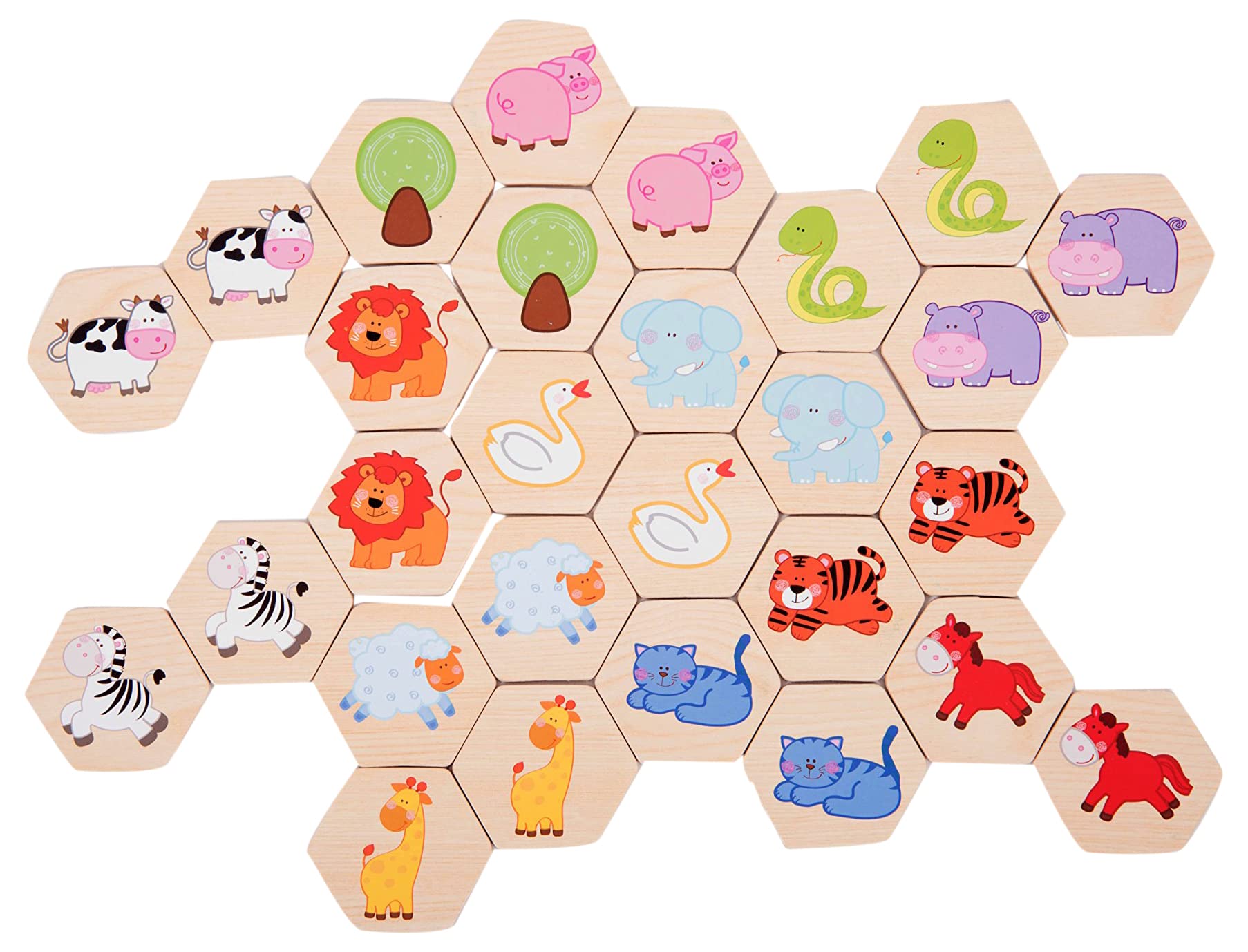 TickiT 76132 Animal Memory Game Set, 28 Pieces