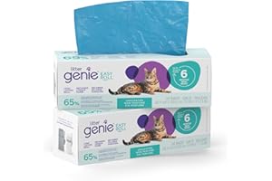 Litter Genie Easy Roll Refill 2PK | 24 Tear-Off Bags, Lasts 6 Months, 65% PCR Film, Fits Easy Roll & Platinum Pails