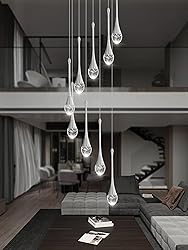 ykolupty 9-Lights H100'' Modern Chandelier 9-Lights